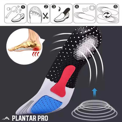 Plantar Pro® - Plantillas con gel Adaptables - Alivio del dolor